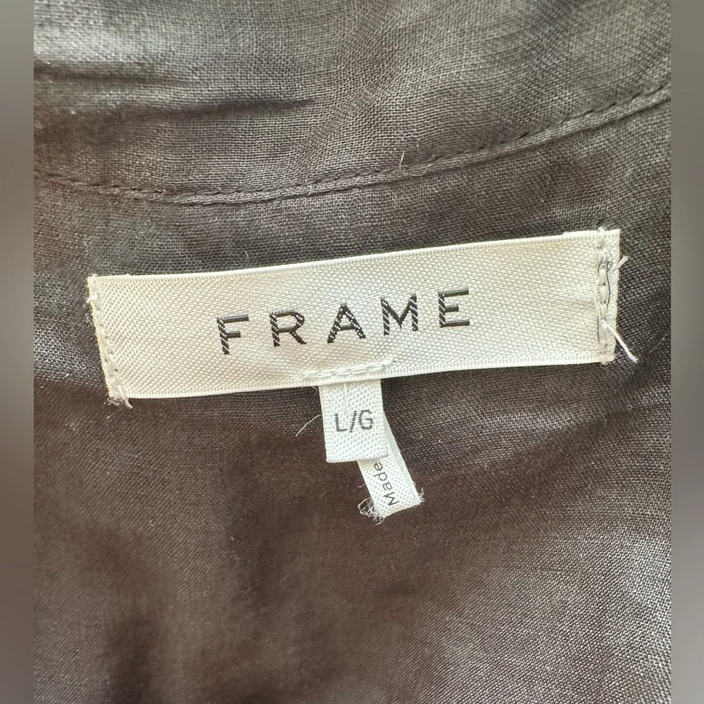 Frame Linen Eyelet Mini Dress NWOT - Picture 9 of 9